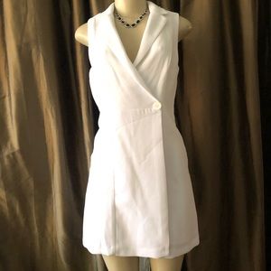 BCBGeneration 2 White Vest Dress Work Casual
